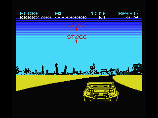 Crazy Cars screenshot 5 for MSX